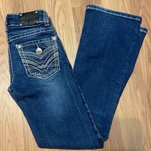 Girls Wild Heart boot cut jeans